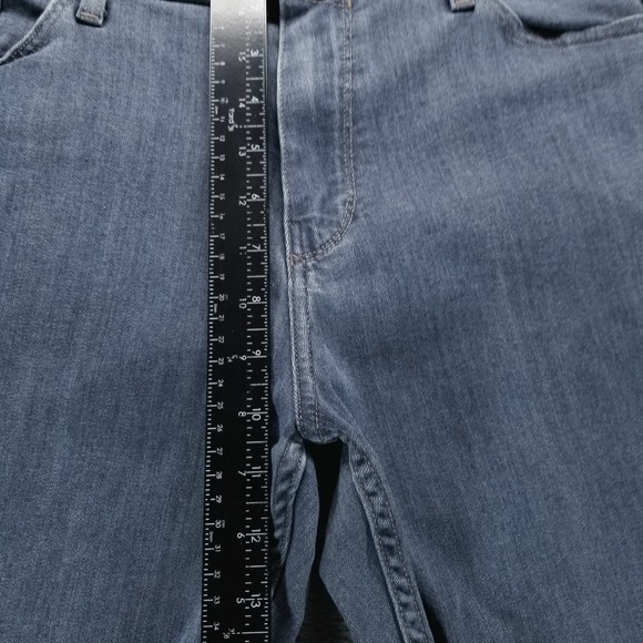 Paige Jeans Mens 38x32 Blue Federal Slim‎ Straight Stretch Preppy Medium Wash - Picture 8 of 9